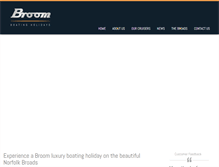 Tablet Screenshot of broomboatingholidays.com